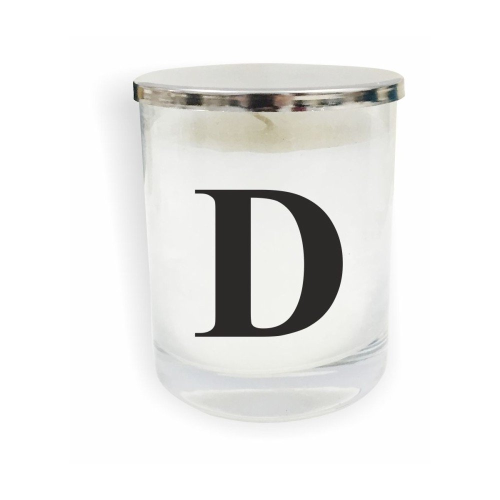 Bílo-černá svíčka North Carolina Scandinavian Home Decors Monogram Glass Candle D v:1193230 Bílo-černá svíčka North Carolina Scandinavian Home Decors Monogram Glass Candle D v:1193230
