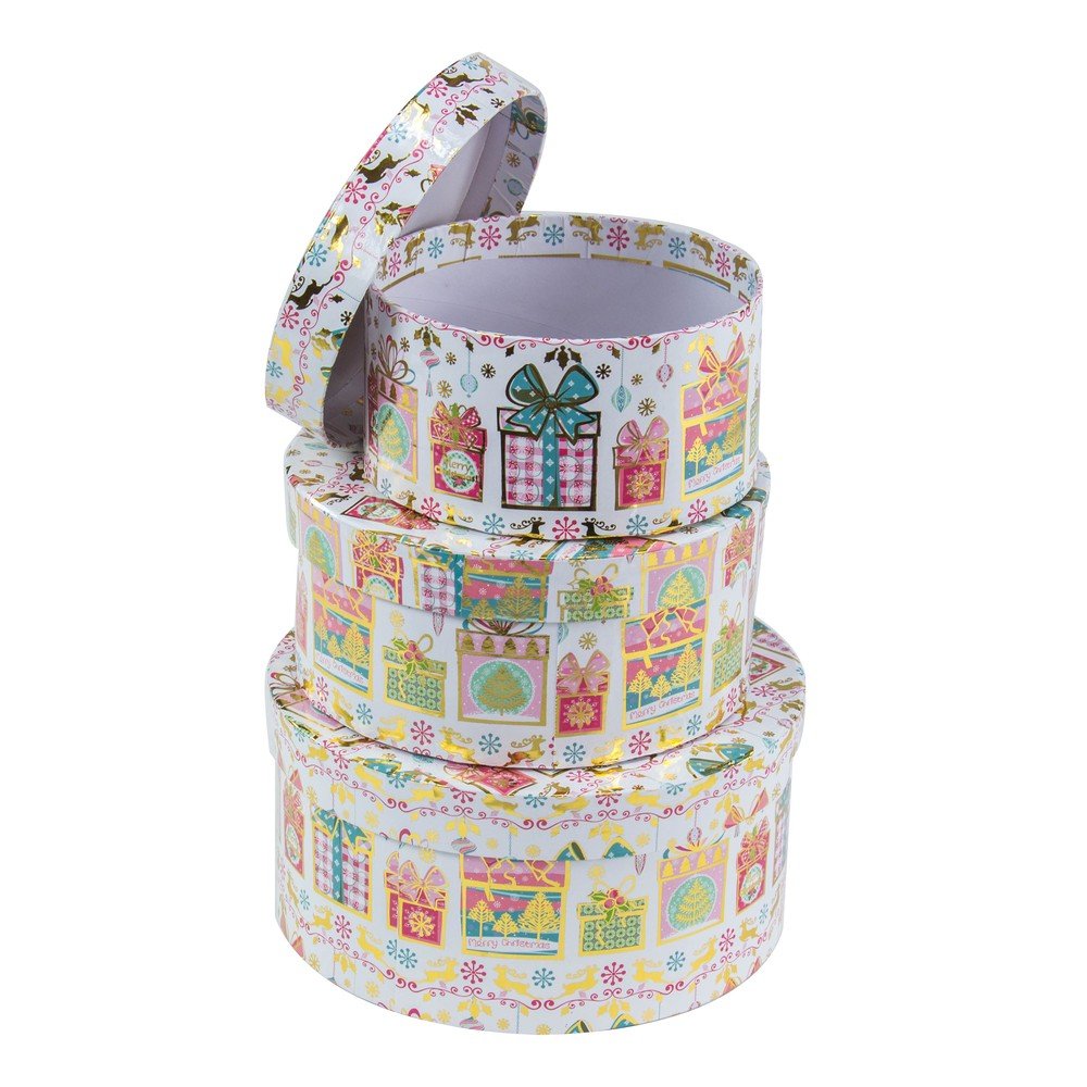 Sada 3 kulatých kartonových boxů Unimasa Gift v:1316206