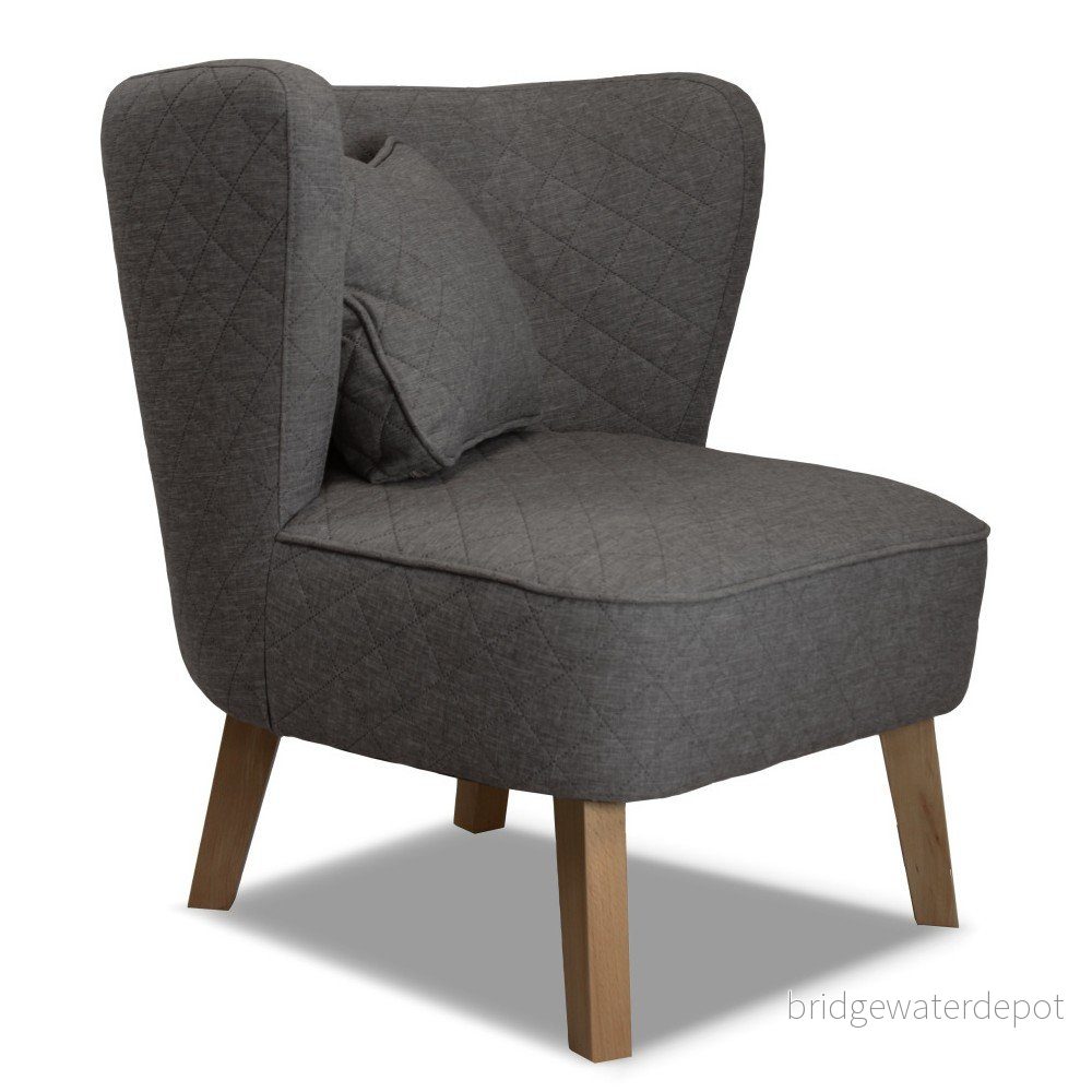 Antracitové křeslo Rodier Percale v:802966