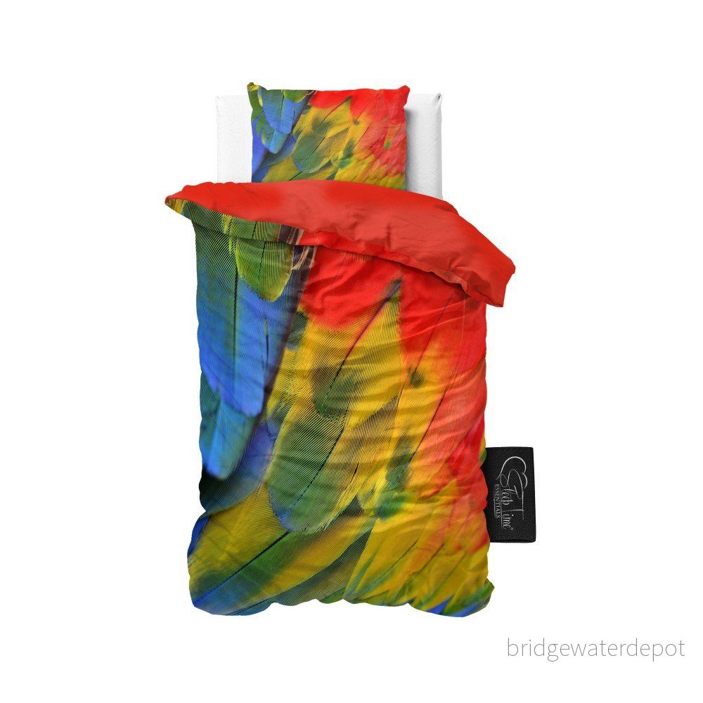 Povlečení z mikroperkálu Sleeptime Parrot, 140 x 220 cm v:905434