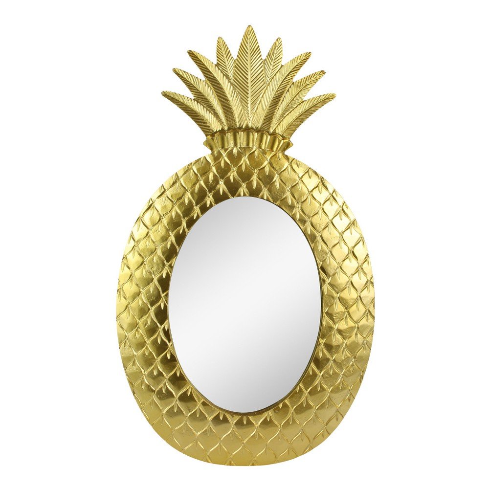 Nástěnné zrcadlo ve zlaté barvě Le Studio Gold Pineapple v:1170416