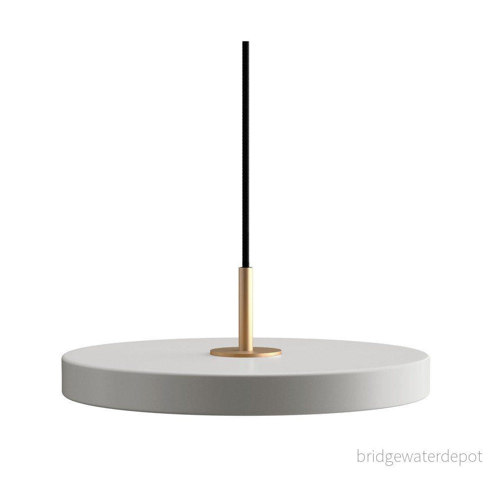 Světle šedé kovové LED stmívatelné závěsné svítidlo s kovovým stínidlem ø 31 cm Asteria Plus – UMAGE v:1769524