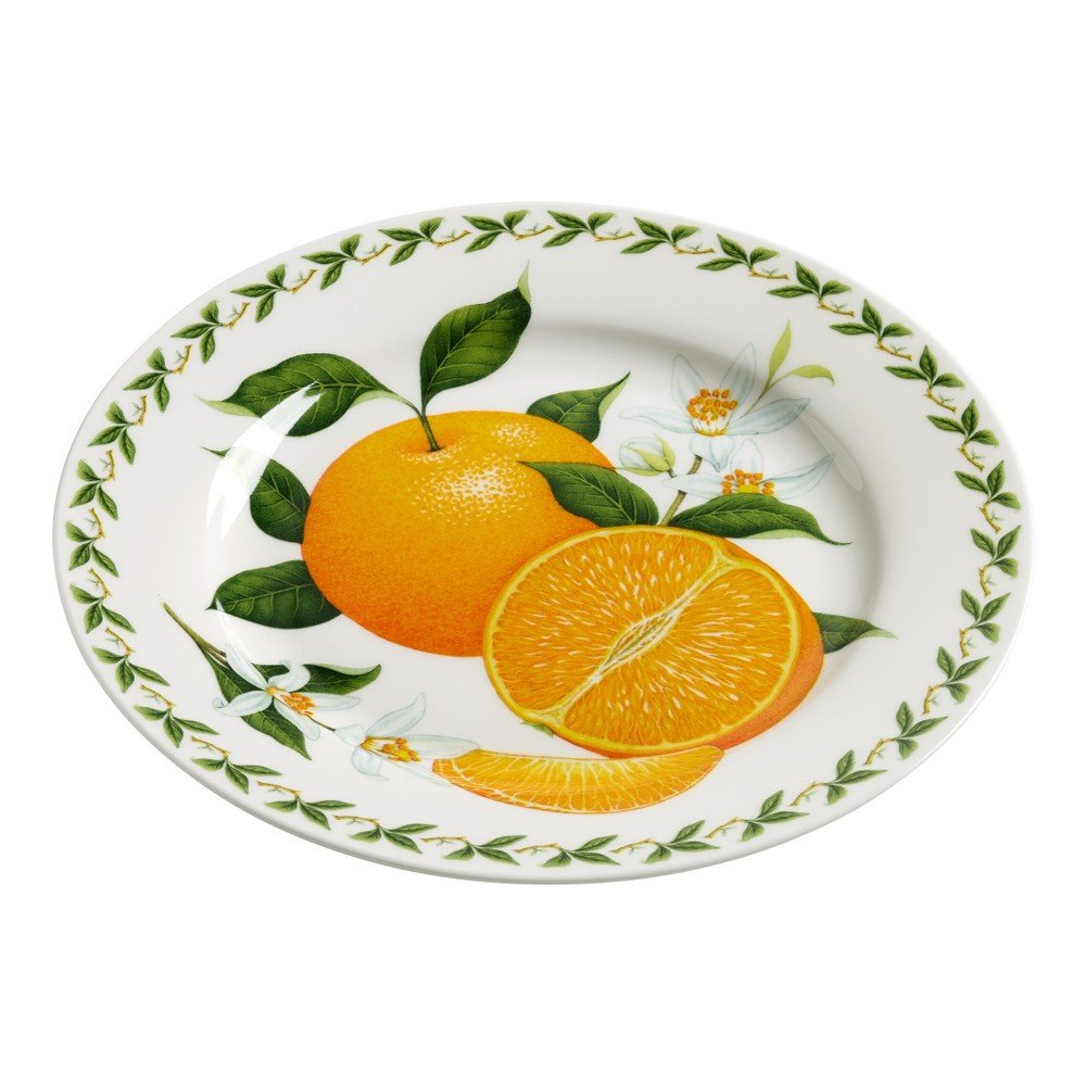 Talířek z kostního porcelánu Maxwell & Williams Orchard Fruits Orange, ⌀ 20 cm v:1029882