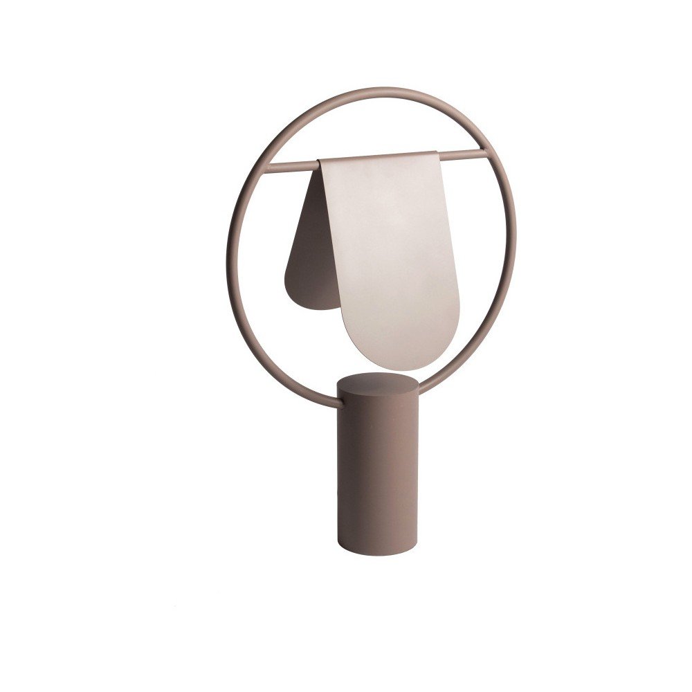 Hnědá stolní lampa z kovu HARTÔ Anae v:1082630