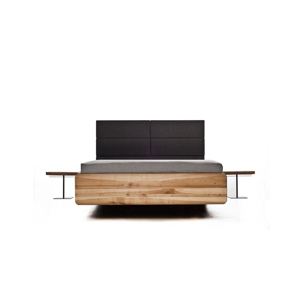 Postel z olejovaného jasanového dřeva Mazzivo Boxspring, 120 x 200 cm v:1092500