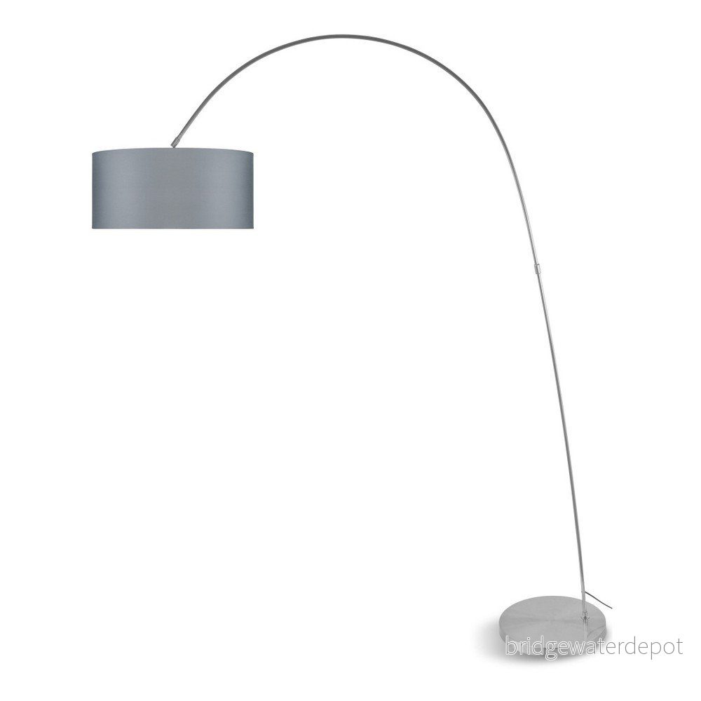 Šedá volně stojící lampa se světle šedým stínidlem Citylights Bolivia v:926714