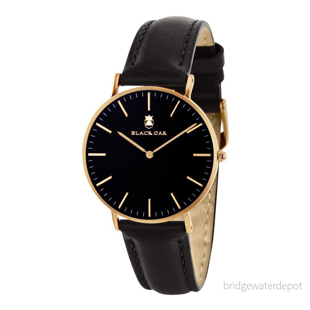 Zlatočerné pánské hodinky Black Oak Stylimo v:864326