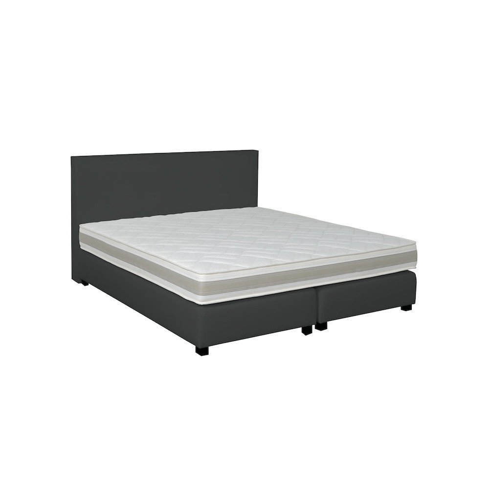 Tmavě hnědá boxspring postel Revor Deco, 140 x 200 cm v:756026