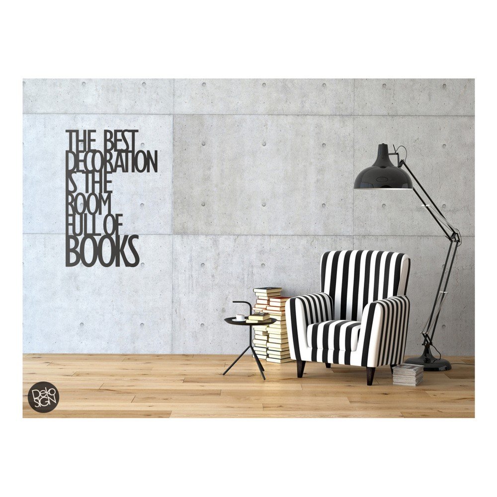 Samolepka na zeď Dekosign The Best Decoration Is The Room Full Of Books v:734652