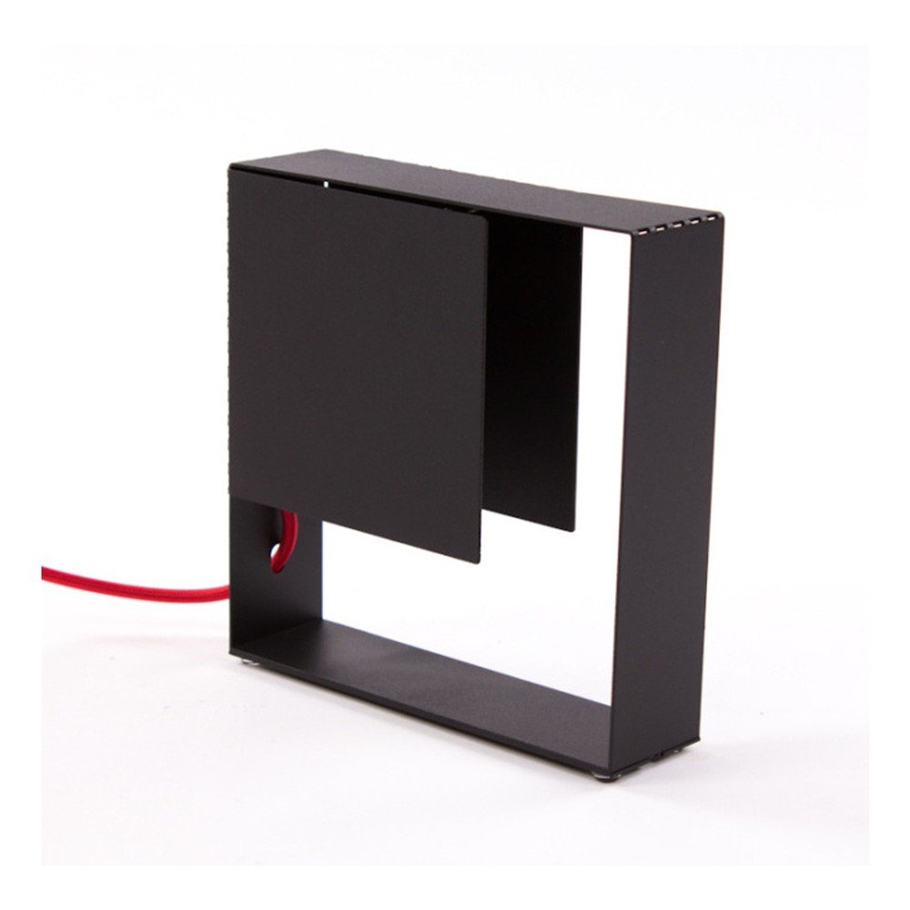 Černá stolní lampa Caoscreo Square v:718472
