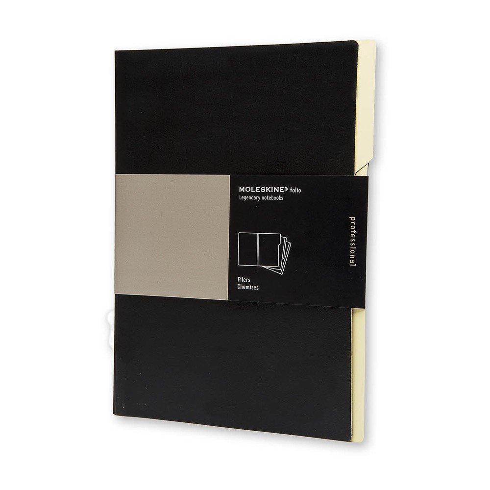 Sada 3 černých složek Moleskine v:691396