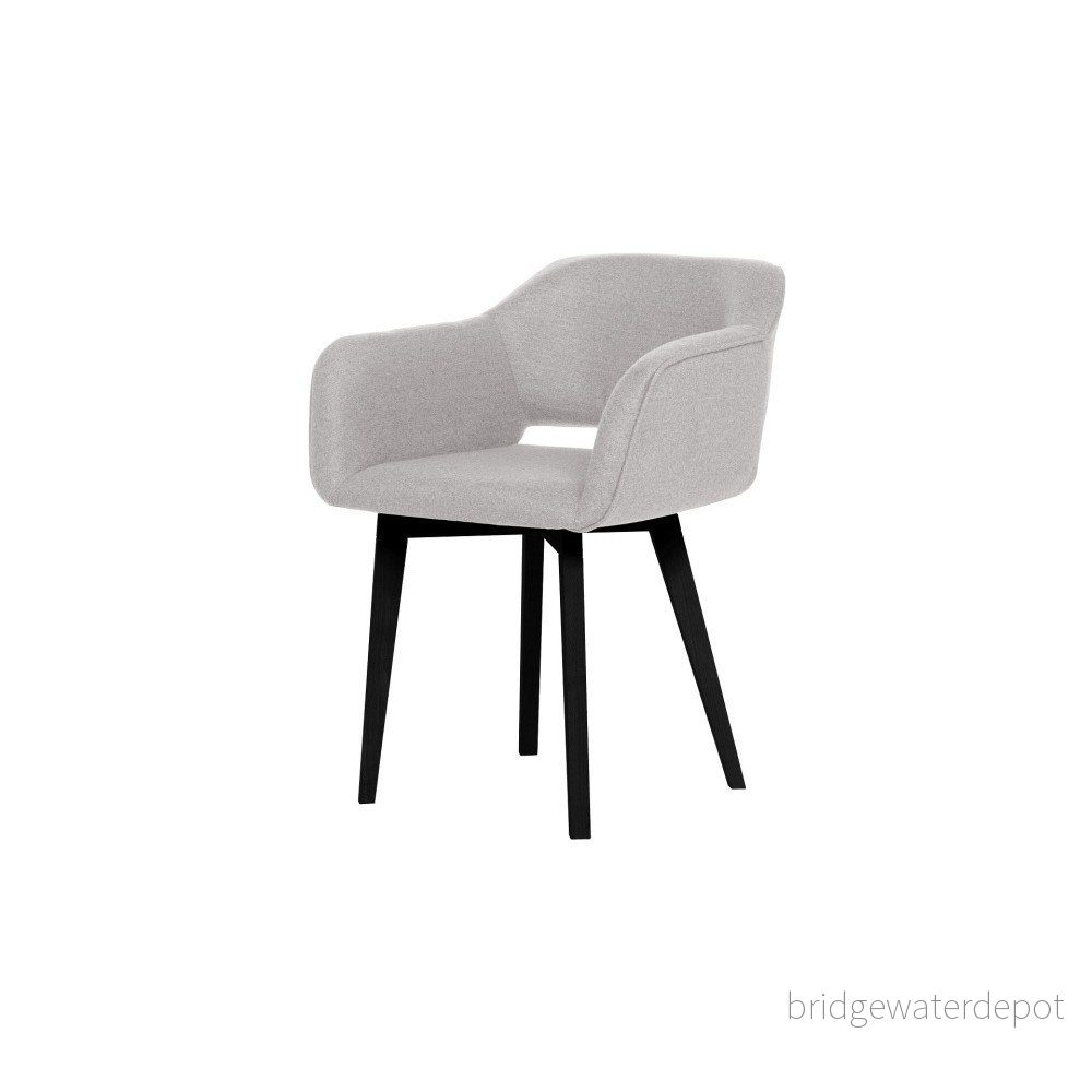 Šedá jídelní židle s černými nohami My Pop Design Oldenburger v:1064948