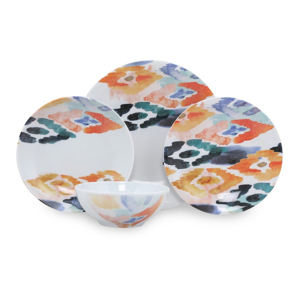 24dílná sada porcelánového nádobí Kütahya Porselen Colorful Streaks v:1405467
