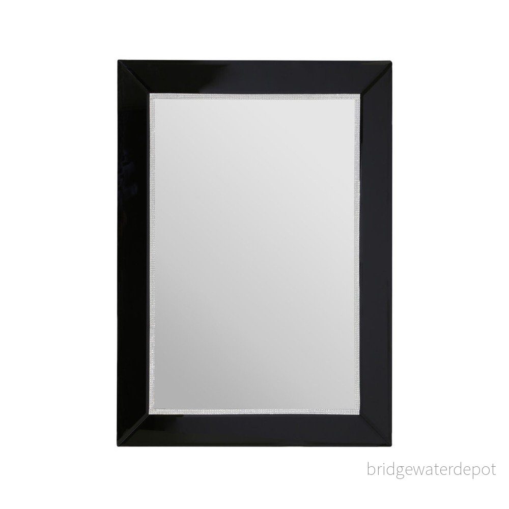 Nástěnné zrcadlo s černým rámem Premier Housewares Beladona v:1056516