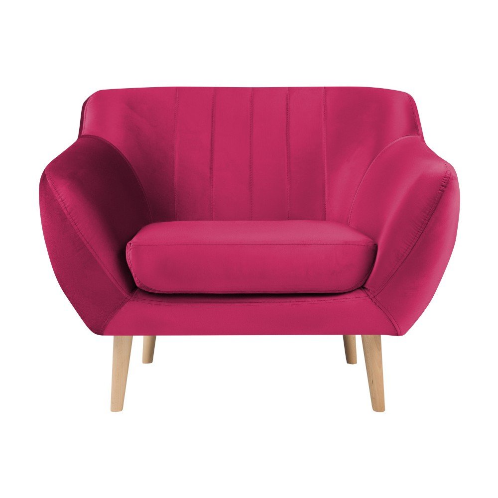 Růžové křeslo Mazzini Sofas Benito v:983738