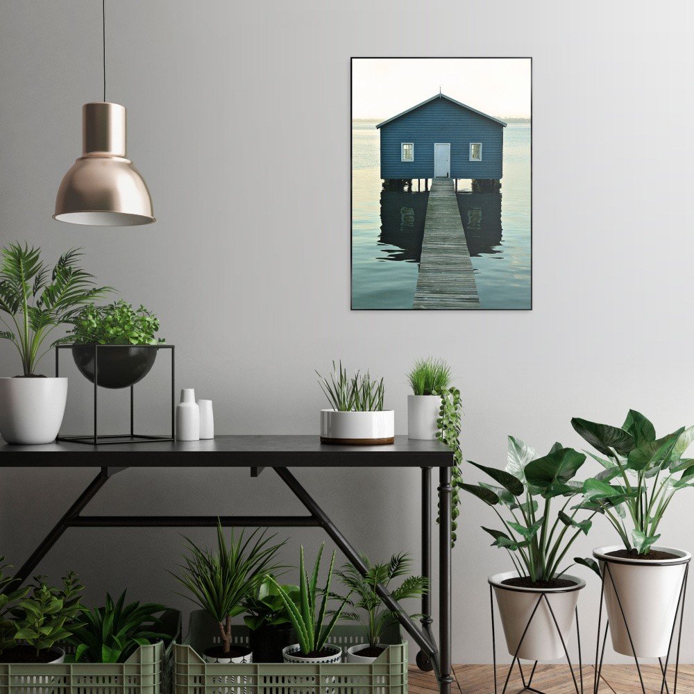 Obraz v černém rámu OrangeWallz Scandi House, 50 x 70 cm v:1144222