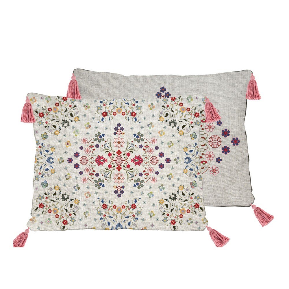 Oboustranný povlak na polštář s příměsí lnu Madre Selva Flowers Tapestry, 50 x 35 cm v:1074730