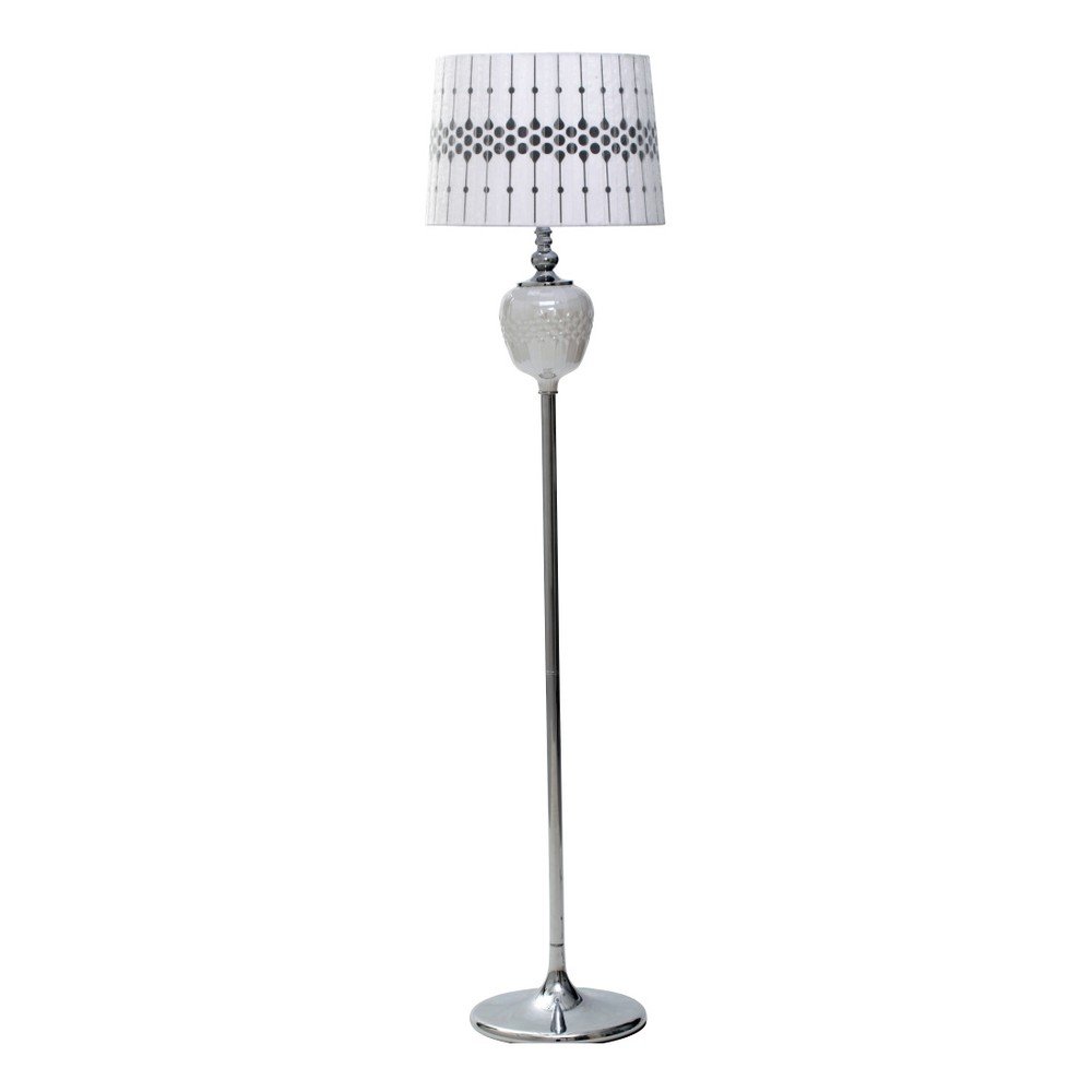 Bílá stojací lampa Mauro Ferretti Round v:1165436