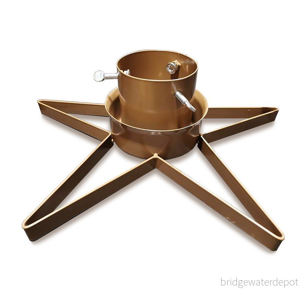 Kovový stojan na vánoční stromeček ve zlaté barvě Tree Nest Christmas Star v:1384745