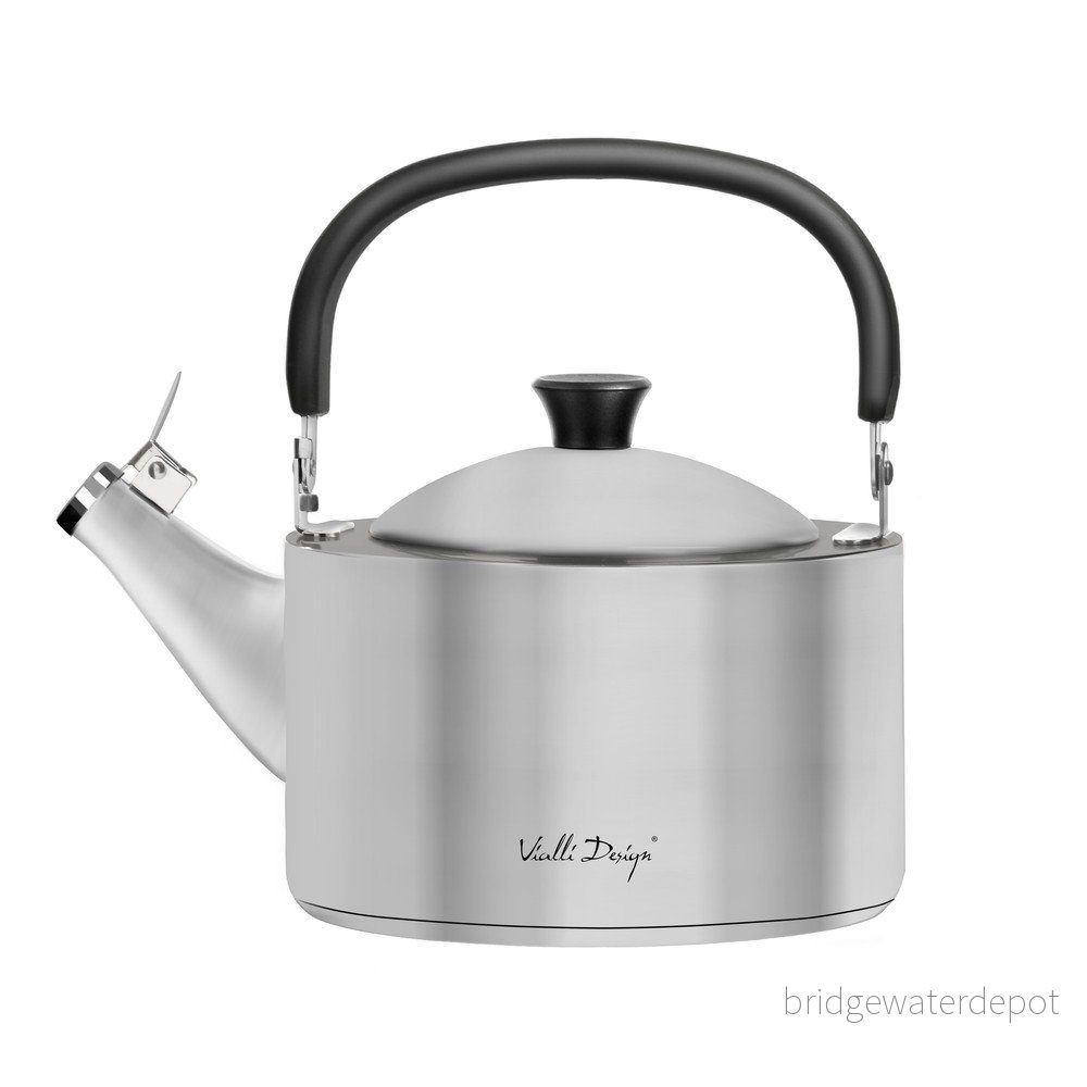 Matná nerezová varná konvice s pístem Vialli Design Diamante, 1,5 l v:1405199