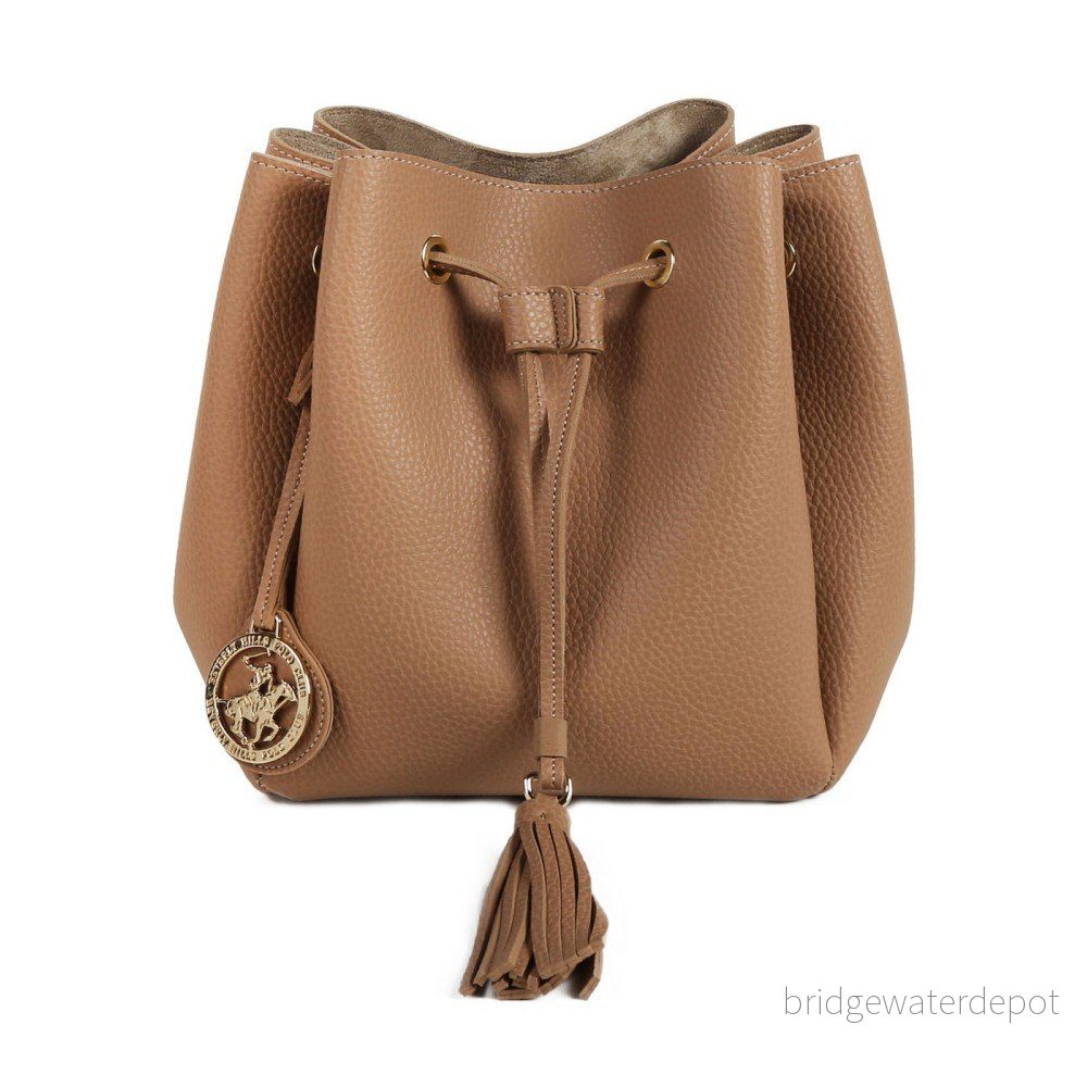 Béžová kabelka z eko kůže Beverly Hills Polo Club Kate v:976574