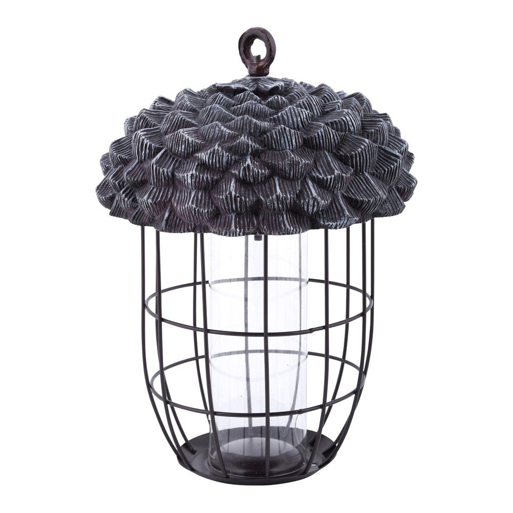 Černé kovové krmítko pro ptáčky Esschert Design Acorn v:1322844 Černé kovové krmítko pro ptáčky Esschert Design Acorn v:1322844