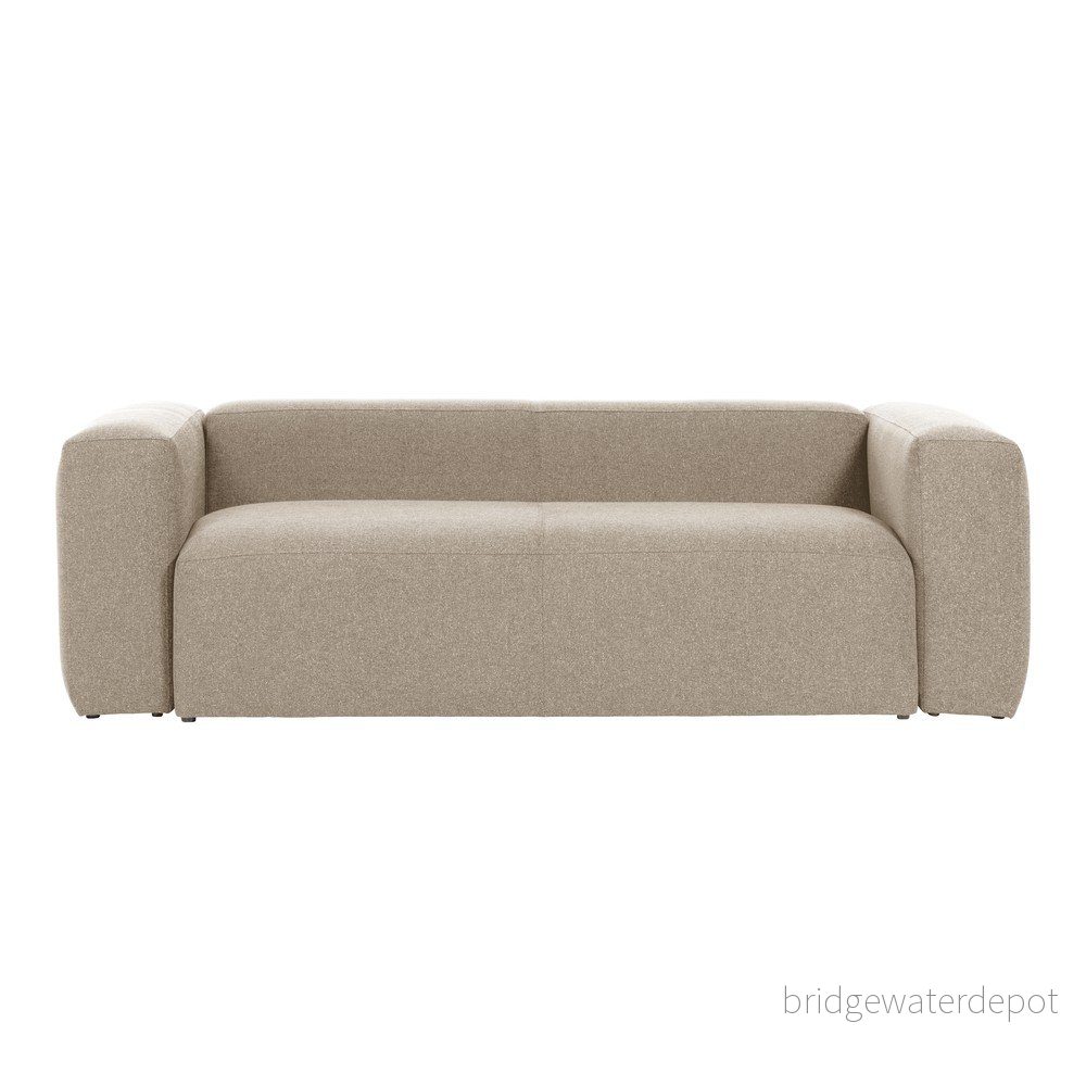 Béžová pohovka Kave Home Blok, 210 cm v:1395199