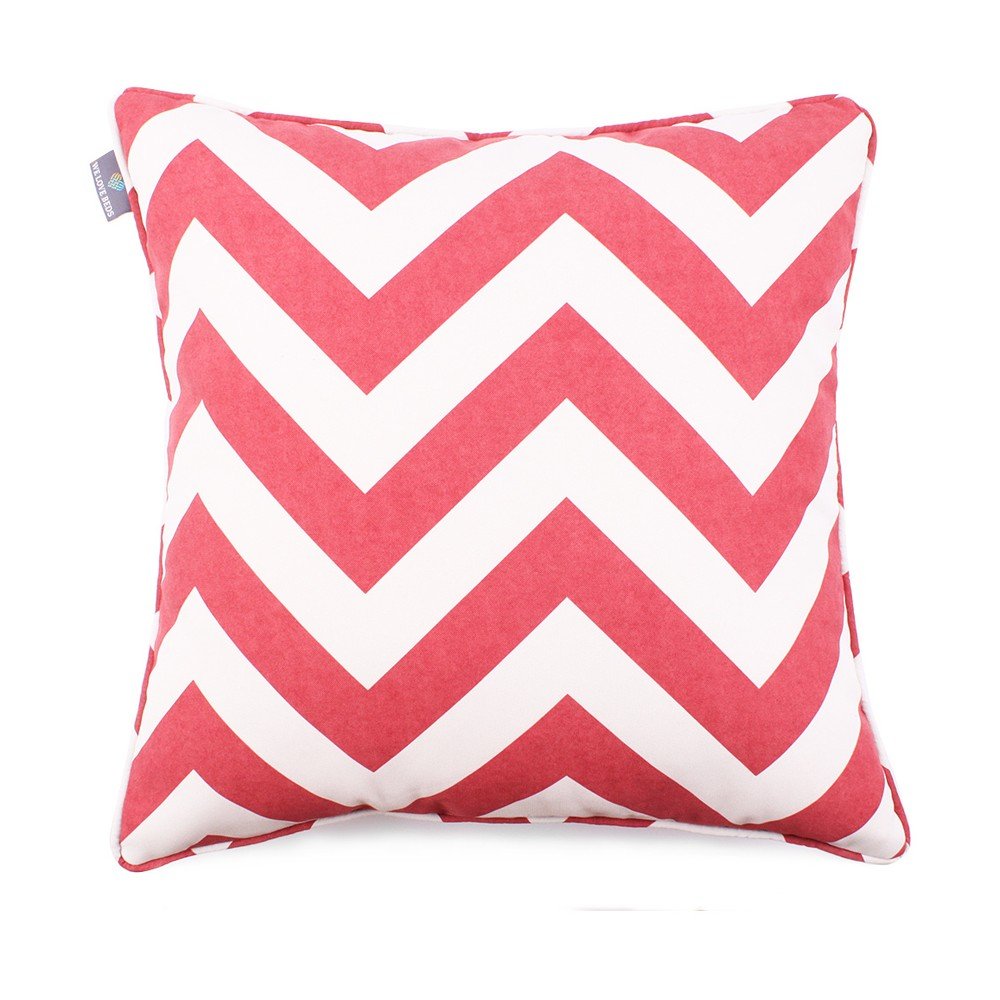 Červený povlak na polštář WeLoveBeds Zig Zag, 50 x 50 cm v:1157570