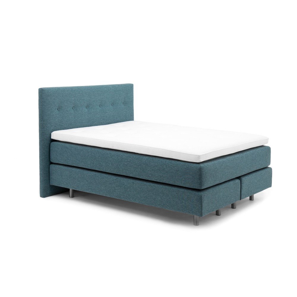 Tyrkysová boxspring postel Vivonita Lando, 180 x 200 cm v:801694