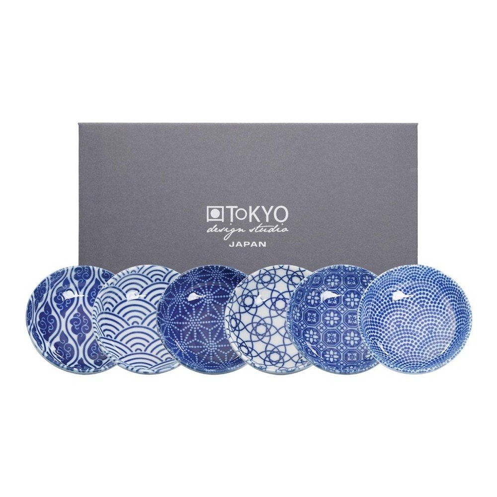 Sada 6 modrých porcelánových misek Tokyo Design Studio, ⌀ 9,5 cm v:788598