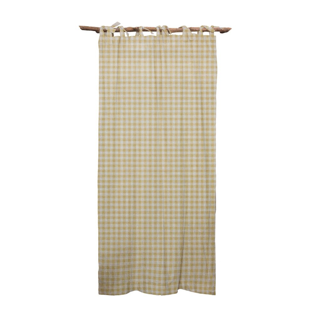 Béžový závěs Really Nice Things Cortina Hogar Beige Vichy v:1339807