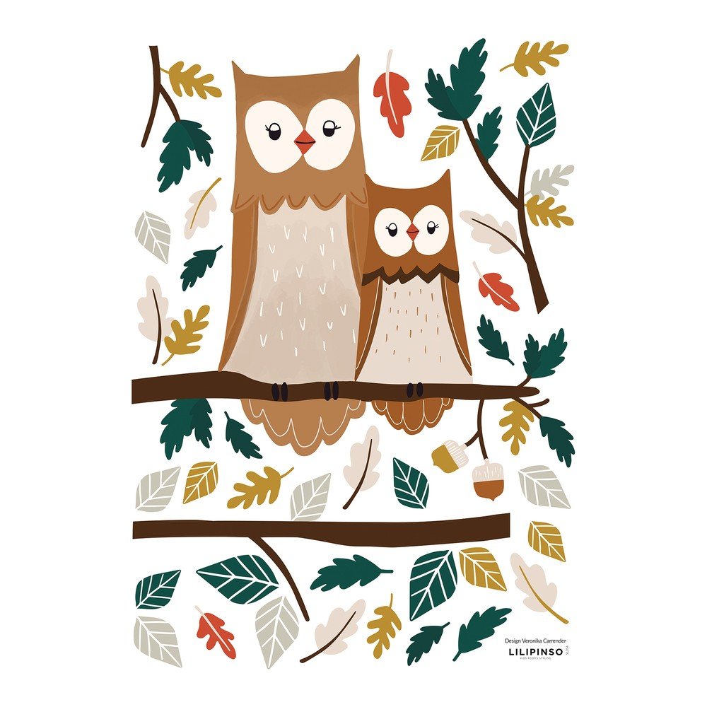 Arch samolepek 30×42 cm Owl Family – Lilipinso v:1612208 Arch samolepek 30×42 cm Owl Family – Lilipinso v:1612208