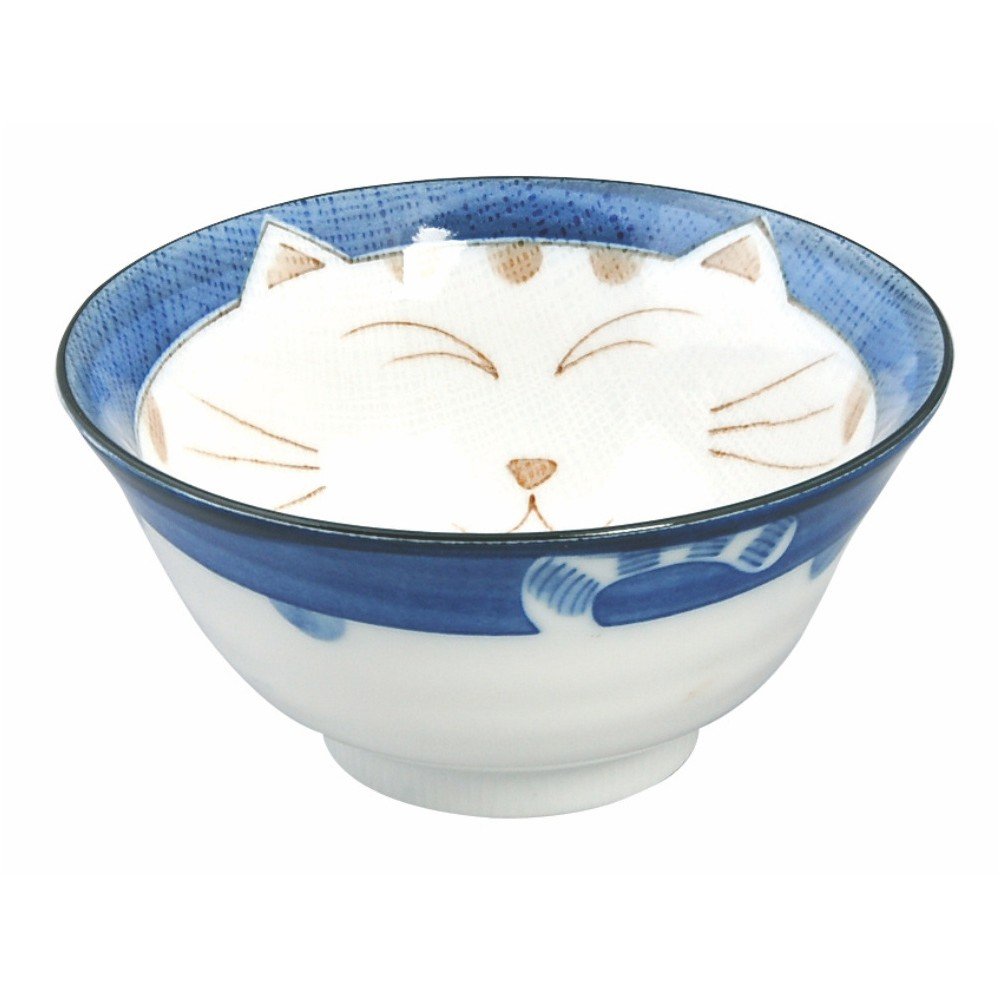 Modrá porcelánová miska Tokyo Design Studio Kawaii Cat, 300 ml v:1281422