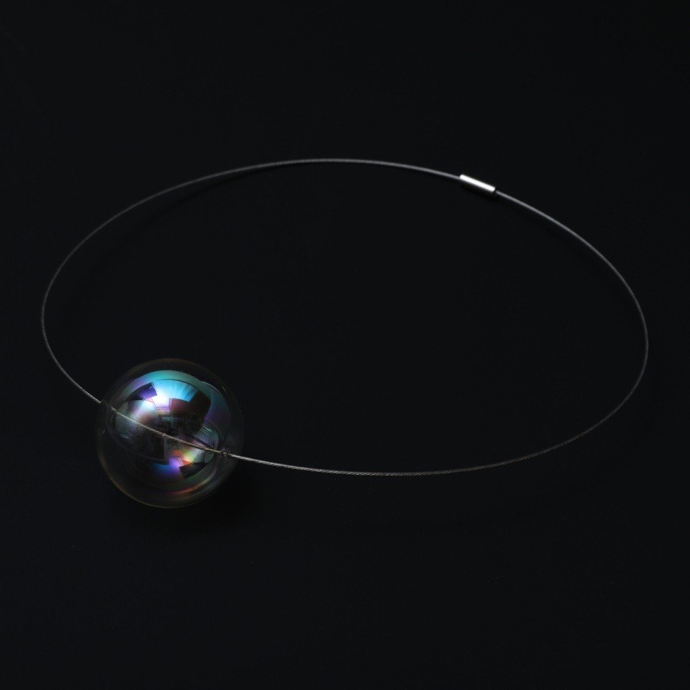Skleněný náhrdelník Ko-ra-le Neon, velikost korálku ⌀ 3 cm v:1154916