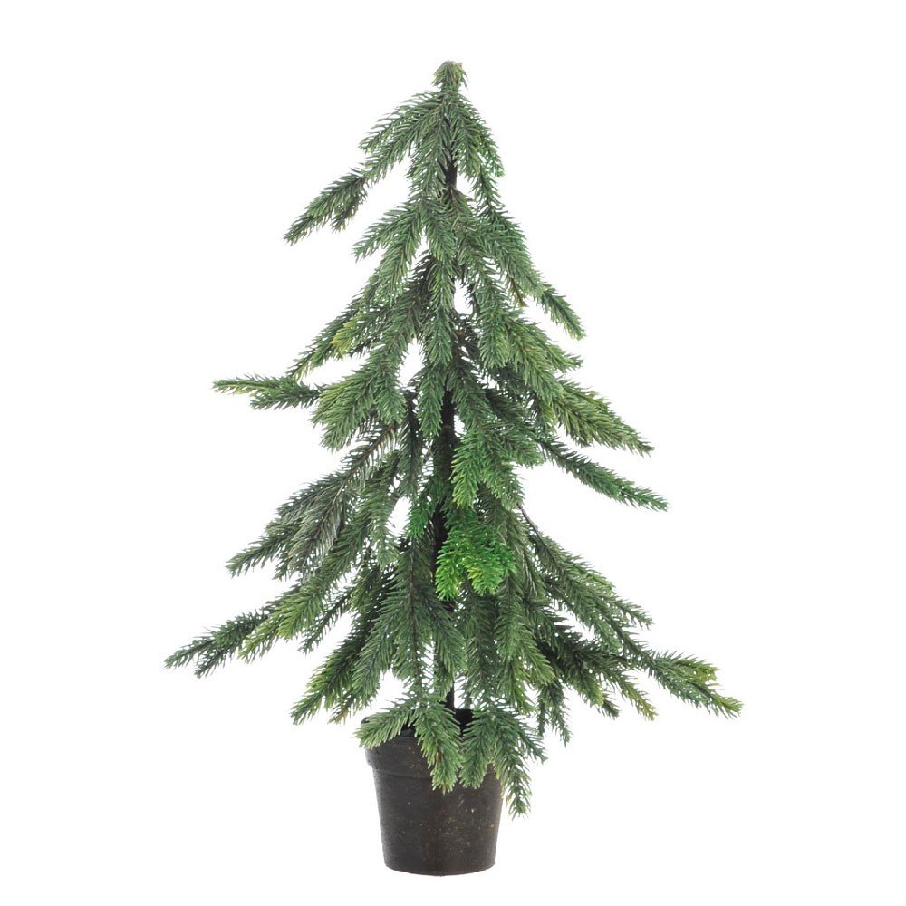 Umělý vánoční stromeček v květináči J-Line, výška 38 cm v:1153172