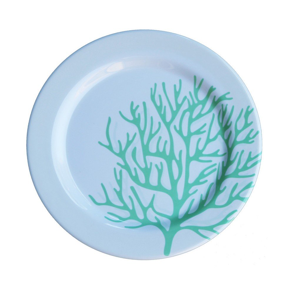 Sada 6 melaminových talířů Sunvibes Corail Bleu, Ø 25 cm v:1059494