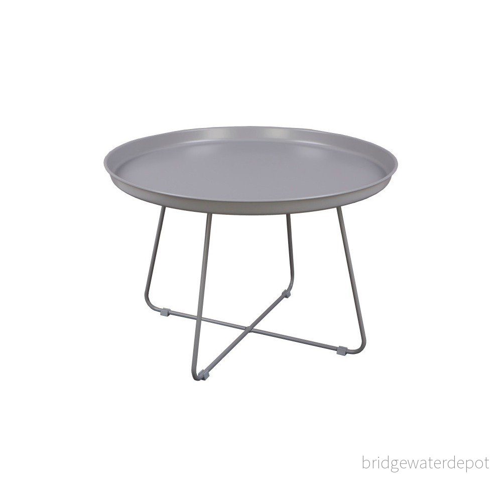Šedý konferenční stolek Nørdifra Pogorze, Ø 63 cm v:1021108