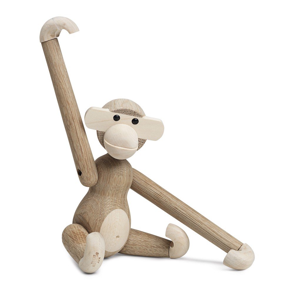 Soška z masivního dřeva Kay Bojesen Denmark Monkey Solid v:1390201