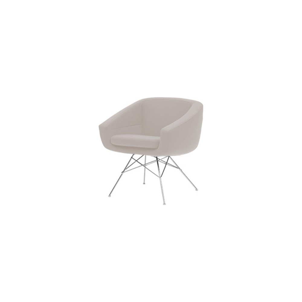 Světle béžové křeslo Softline Aiko Eco Cotton Natural v:1194370