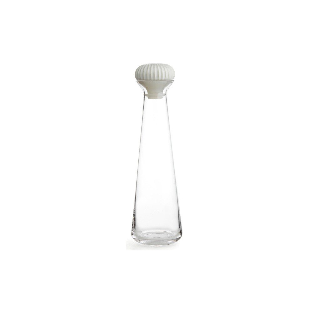Karafa s bílou zátkou z kameniny Kähler Design Hammershoi, 800 ml v:892652