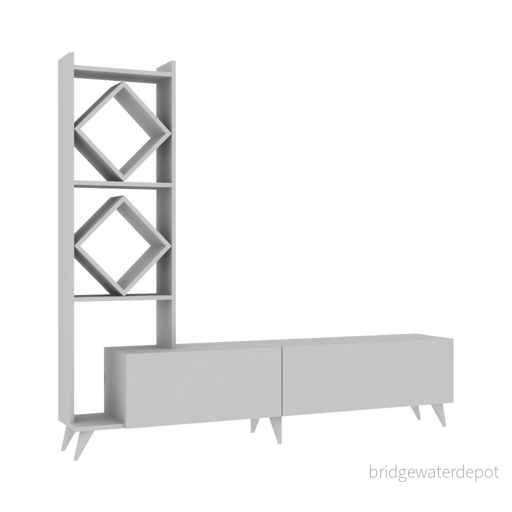 Bílá TV stěna Mobito Design Royal Deco v:795718
