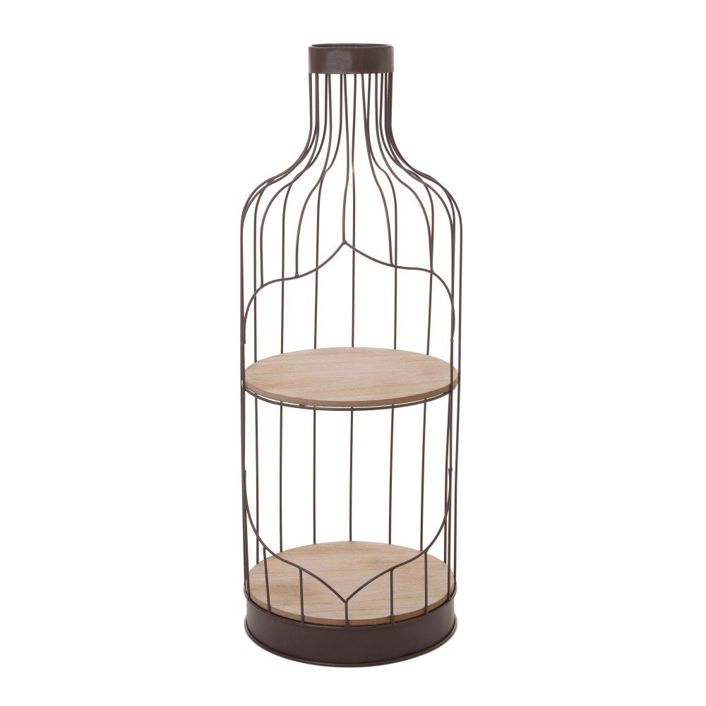 Dvoupatrová stojací police InArt Cage, 31 x 80 cm v:763186