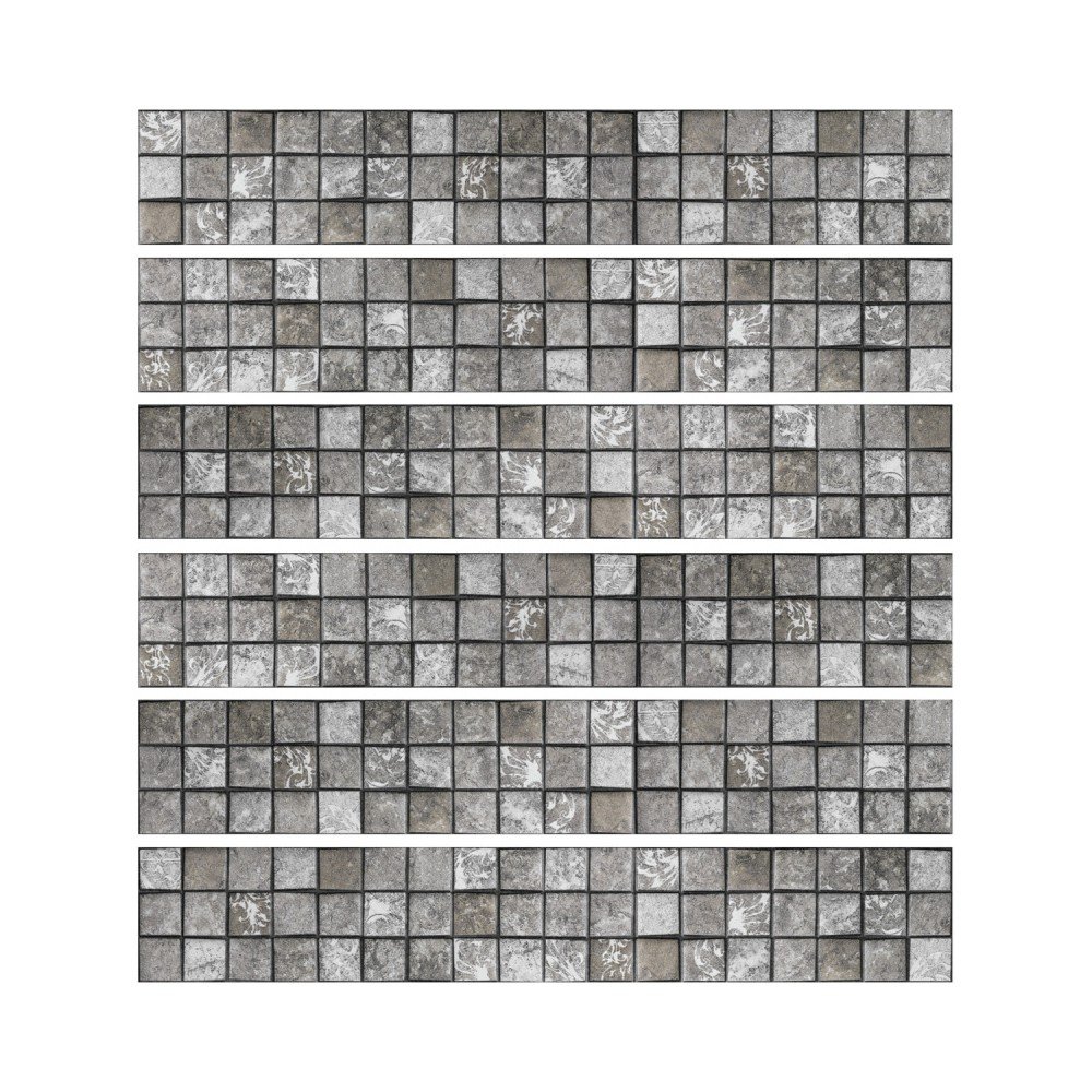 Sada 6 nástěnných samolepek Ambiance Stickers Friezes Tiles Stone, 5 x 30 cm v:1204840