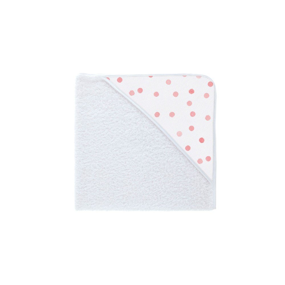 Dětská osuška s kapucí Pooch Confetti Coral, 77 x 75 cm v:870790