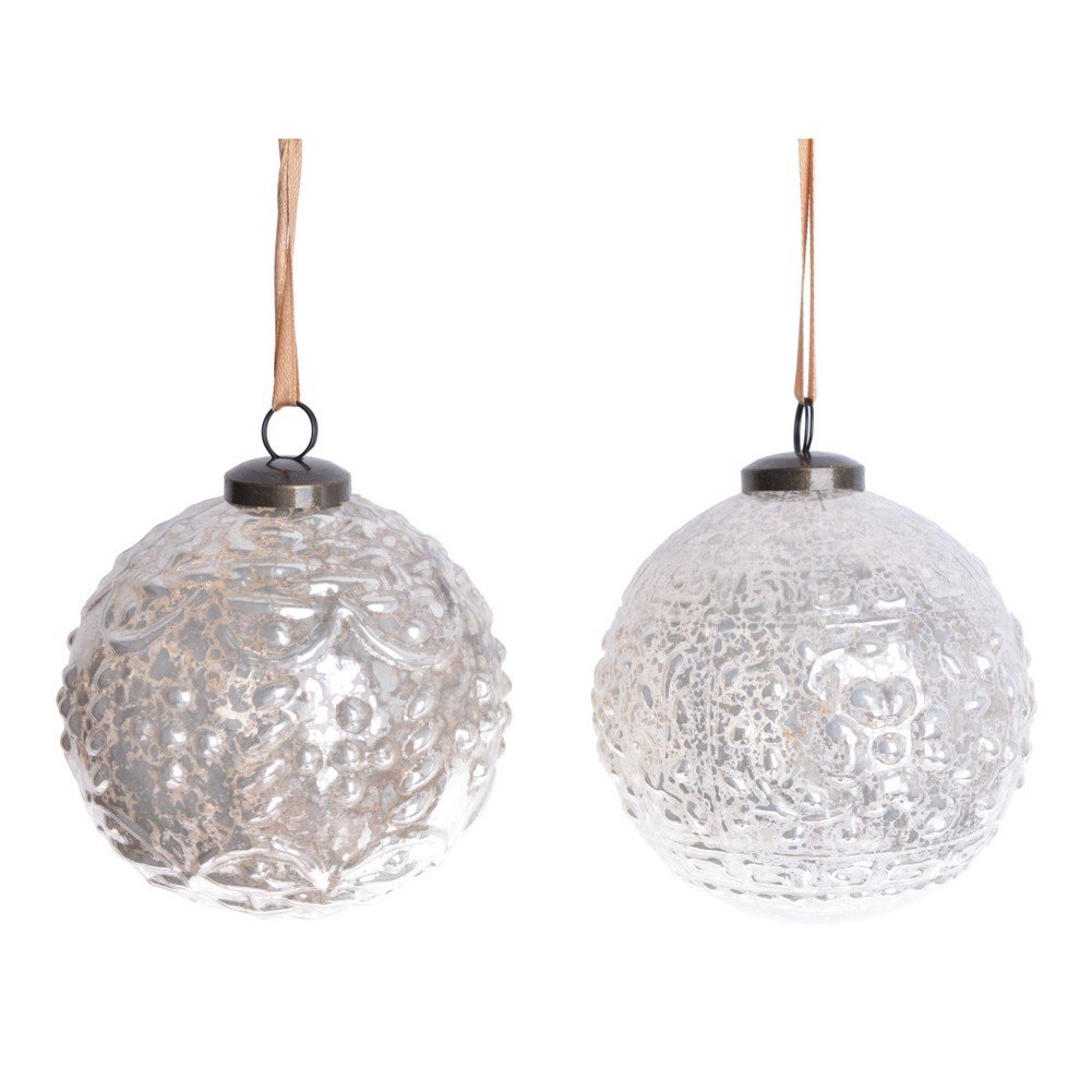 Sada 2 béžových skleněných závěsných dekorací Ewax Fairy Decor v:1130560