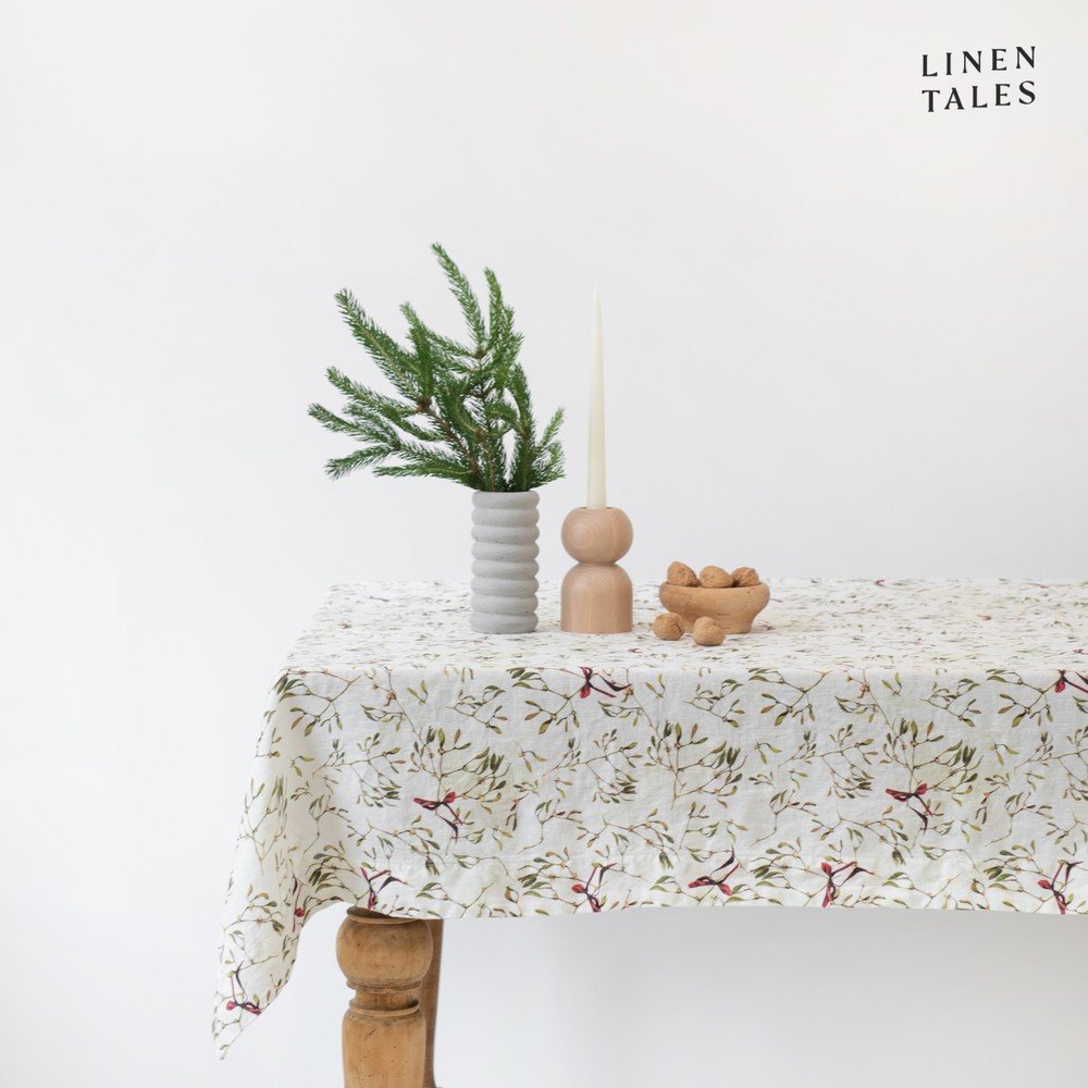 Lněný ubrus s vánočním motivem 140x380 cm – Linen Tales v:1567818