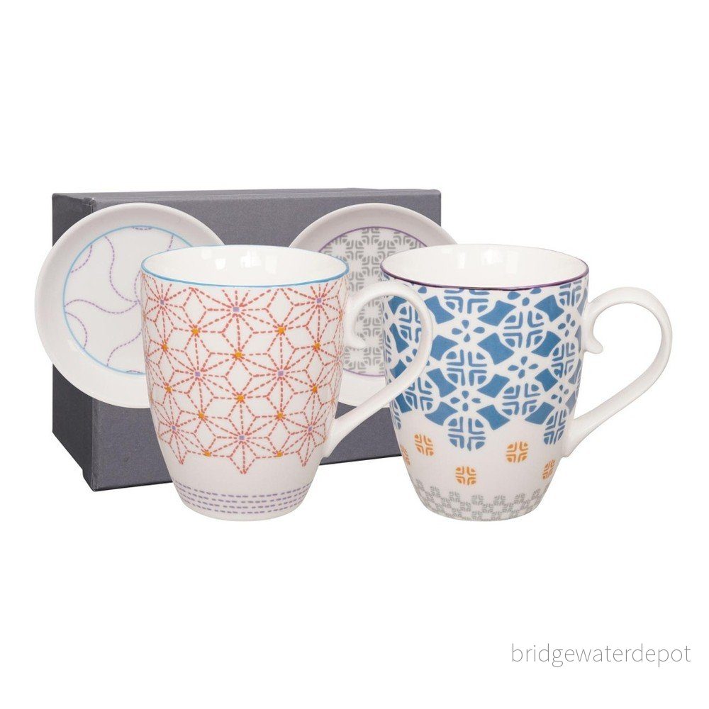 Sada 2 hrnků s podšálkem Tokyo Design Studio Baobab Original/Stars, 380 ml v:825888