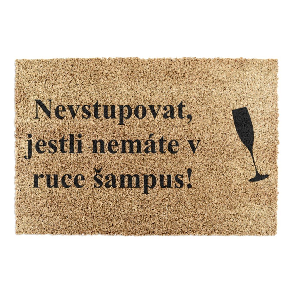 Rohožka z kokosového vlákna 40x60 cm Šampus – Artsy Doormats v:783348