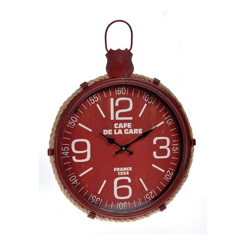 Červené nástěnné hodiny InArt Hanging v:763138