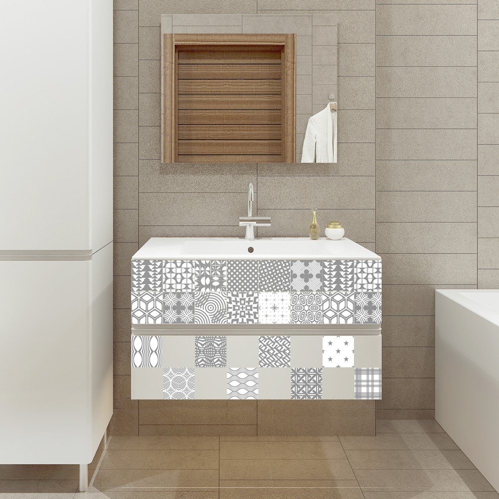 Sada 24 samolepek Ambiance Scandi, 60 x 90 cm v:984132